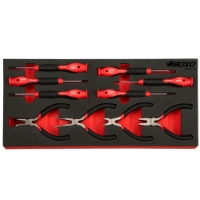 10 Pc Precision Screwdriver & Mini Plier Set