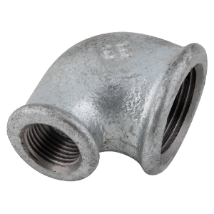 Female BSPP Unequal 90Â° Elbow Galvanised