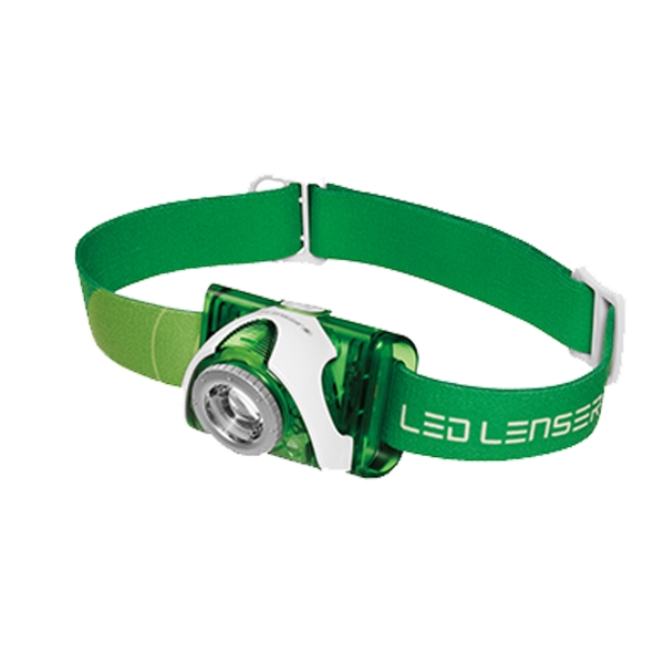 LED Lenser Seo3 Green Headlamp