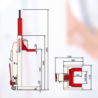 Wireless Mobile Column Lifts With ebright Smart Control System 